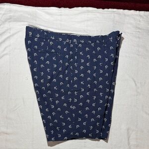 Polo by Ralph Lauren men, waist 38, Blue Shorts with White sailfish pattern